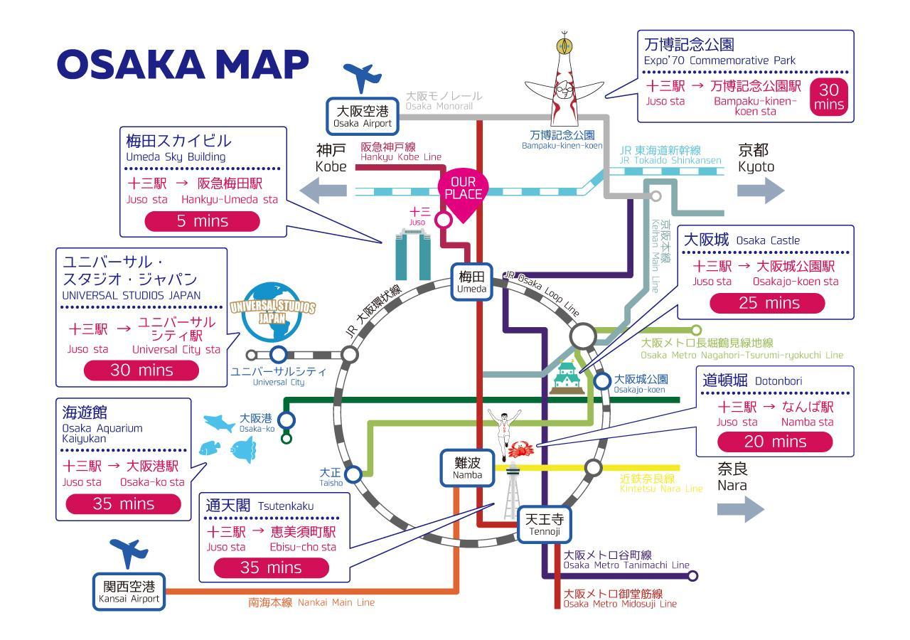 A&C Stay 十三ⅰ - Kitagawa Building Osaka Ngoại thất bức ảnh